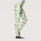 Leafy Green Garden Veggies Cute Vegetables Leggings (Rechts)