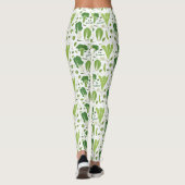 Leafy Green Garden Veggies Cute Vegetables Leggings (Achterkant)