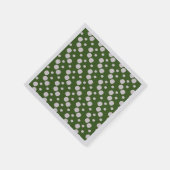 Leafy Green Roze Stippen Servet (Hoek)