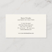 Leafy Green Tree Logo Natural Health and Natuur Visitekaartje (Achterkant)