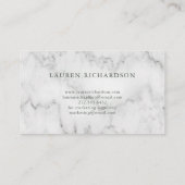 Leafy Green | Trendy Waterverf Marmer Visitekaartje (Achterkant)