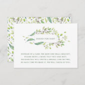 Leafy Green | Verzoek om Waterverf Book Informatiekaartje (Voorkant / Achterkant)