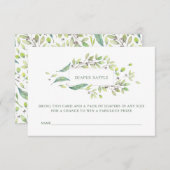 Leafy Green | Waterverf luierspoel Informatiekaartje (Voorkant / Achterkant)