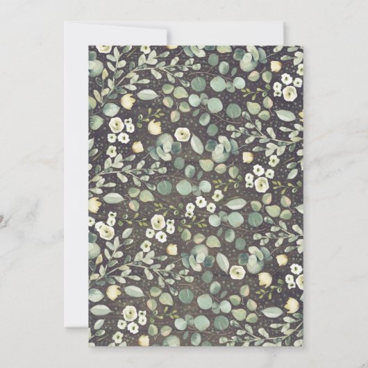 Leafy Greenery | Uitnodiging voor weddenschappen t (Achterkant)