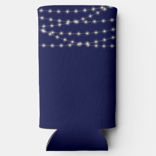 Leafy Initialen Wedding Engagement Party Favoriet Seltzer Blikjeskoeler (Achterkant)