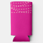 Leafy Initialen Wedding Engagement Party Favoriet Seltzer Blikjeskoeler (Achterkant)