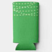 Leafy Initialen Wedding Engagement Party Favoriet Seltzer Blikjeskoeler (Achterkant)