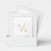 Leafy Initialen Wedding Engagement Party Favors