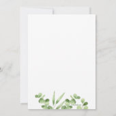 Leafy Jade religieuze uitnodigingen (Achterkant)