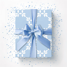 Leafy Lattice in Slate Cadeaupapier