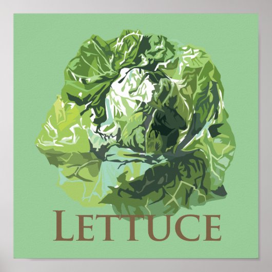 Leafy Lettuce Poster (Voorkant)