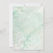 Leafy Lijst Eucalyptus Greenery Wedding Kaart (Achterkant)