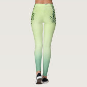 Leafy lime green droomleggings leggings (Achterkant)