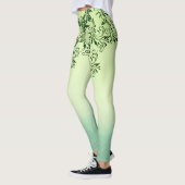 Leafy lime green droomleggings leggings (Links)