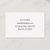 Leafy love visitekaartje (Achterkant)