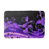 Leafy Paars Vines Bath Mat (Voorkant)