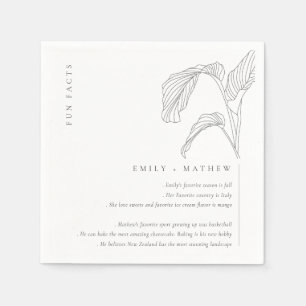 Leafy Palm Sketch Black White Weddenschap Facts Servet