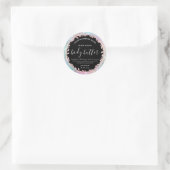 Leafy Pastel Pink Blue Glitter Body Butter Labels (Tas)