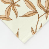 Leafy Pattern Fleece Deken (Hoek)