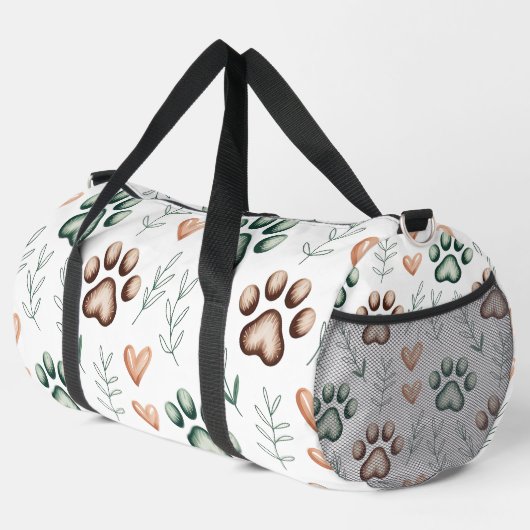 Leafy Paw Print Pet Travel  Plunjezak (Rechterhoek)