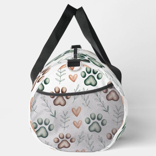 Leafy Paw Print Pet Travel  Plunjezak (Rechts)