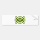 Leafy Pentagram Bumpersticker (Voorkant)