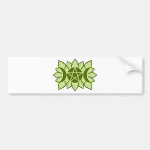 Leafy Pentagram Bumpersticker