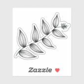 Leafy Plant | Botanisch | Solomon's Plume Sticker (Vel)