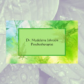 Leafy Psychotherapeut Counselor Groen Blauw Natuur Visitekaartje
