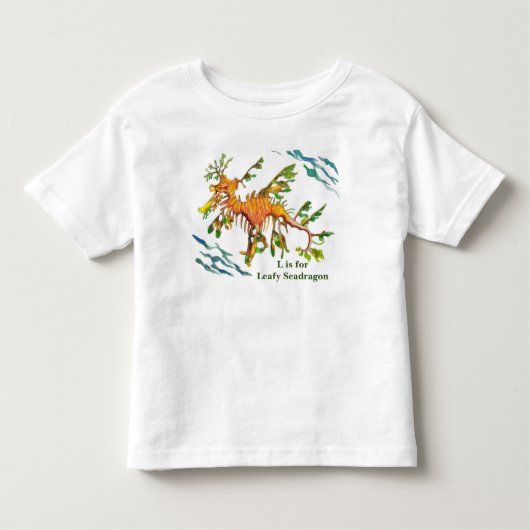 Leafy Seadragon Artwork Baby and Kinderen T-shirt (Voorkant)