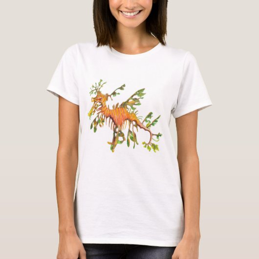 Leafy Seadragon Artwork Women's T-shirt (Voorkant)