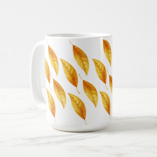 Leafy Serenity Keramische Mok" Koffiemok (Voorkant links)