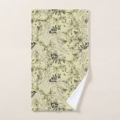 Leafy Shades Botanical Khaki Bath Towels Bad Handdoek (Handdoek)