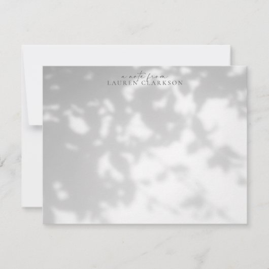 Leafy Shadow Effect Note Card Kaart (Voorkant)