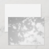Leafy Shadow Effect Note Card Kaart (Voorkant / Achterkant)
