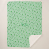 Leafy Sherpa Deken (Voorkant)