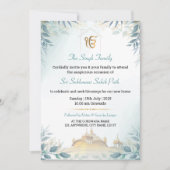 Leafy Sikh housewarming uitnodiging (Voorkant)