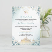 Leafy Sikh housewarming uitnodiging (Staand voorkant)