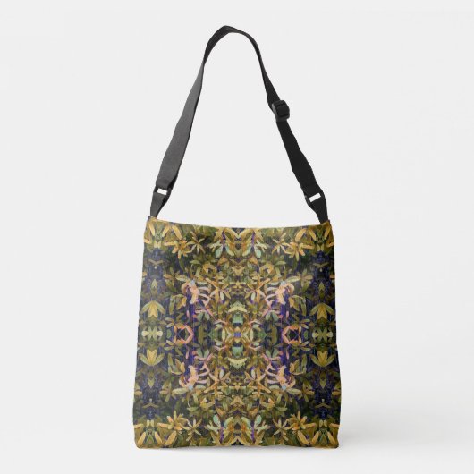 Leafy Tapestry Crossbody Tas (Achterkant)