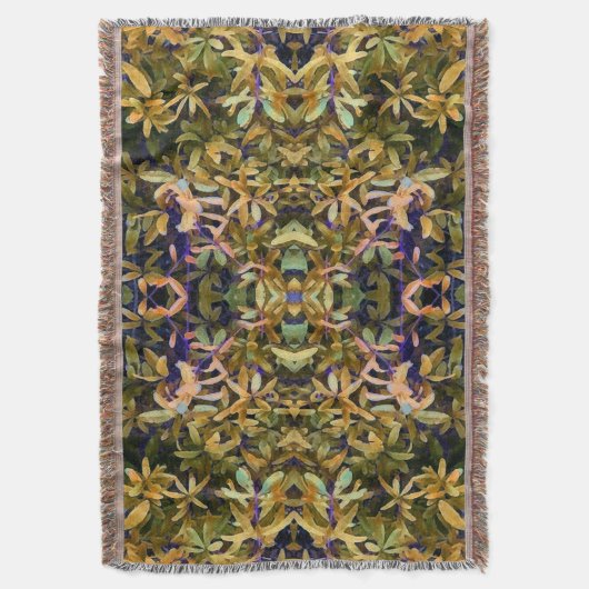 Leafy Tapestry Deken (Voorkant Verticaal)