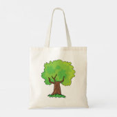 Leafy Tree Green Leaves Canvas tas (Achterkant)