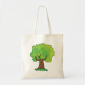 Leafy Tree Green Leaves Canvas tas (Voorkant)