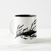 Leafy Tweekleurige Koffiemok (Voorkant links)