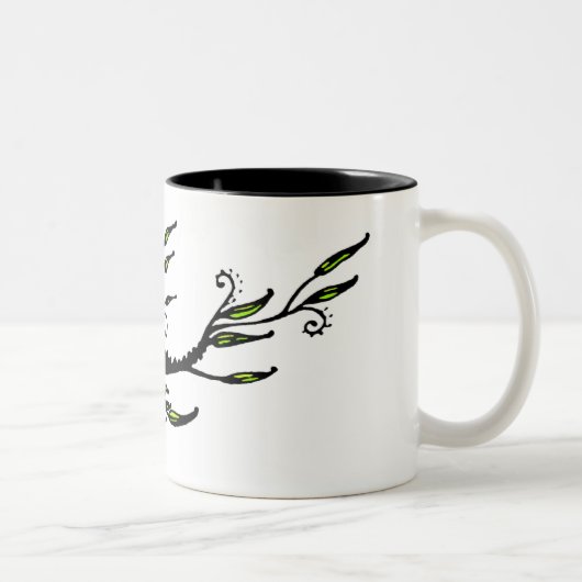 Leafy Tweekleurige Koffiemok (Rechts)