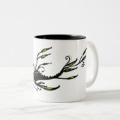 Leafy Tweekleurige Koffiemok (Voorkant rechts)