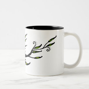 Leafy Tweekleurige Koffiemok