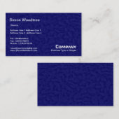 Leafy undergrowth textuur - donkerblauw visitekaartje (Voorkant / Achterkant)