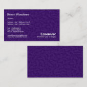 Leafy undergrowth textuur - donkerbruin visitekaartje (Voorkant / Achterkant)