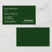 Leafy Undergrowth textuur - Donkergroen Visitekaartje (Voorkant / Achterkant)