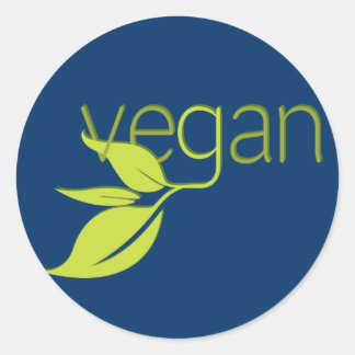 Leafy Vegan Ronde Sticker
